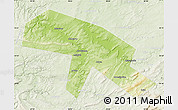 Physical Map of Salavatskiy, lighten