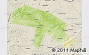 Physical Map of Salavatskiy, shaded relief outside