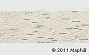Shaded Relief Panoramic Map of Salavatskiy