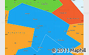 Political Simple Map of Salavatskiy