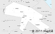 Silver Style Simple Map of Salavatskiy
