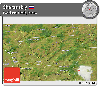 Satellite 3D Map of Sharanskiy
