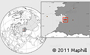 Blank Location Map of Sharanskiy, highlighted country, highlighted grandparent region
