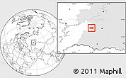 Blank Location Map of Sharanskiy, highlighted grandparent region
