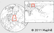 Blank Location Map of Sharanskiy, highlighted parent region, within the entire country