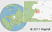 Savanna Style Location Map of Sharanskiy, highlighted grandparent region