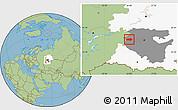 Savanna Style Location Map of Sharanskiy, highlighted parent region, highlighted grandparent region