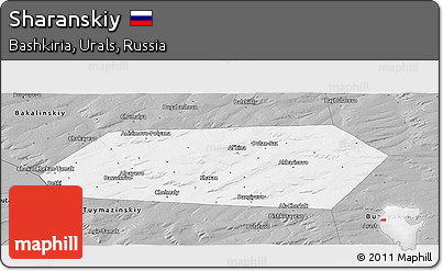 Gray Panoramic Map of Sharanskiy