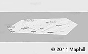 Gray Panoramic Map of Sharanskiy, single color outside