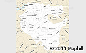 Classic Style Simple Map of Bashkiria