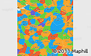 Political Simple Map of Bashkiria