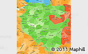 Political Shades Simple Map of Bashkiria