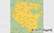 Savanna Style Simple Map of Bashkiria