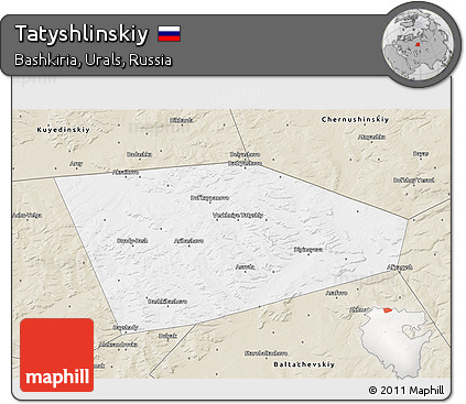 Classic Style 3D Map of Tatyshlinskiy