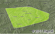 Physical 3D Map of Tatyshlinskiy, darken, semi-desaturated