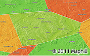 Physical 3D Map of Tatyshlinskiy, political outside