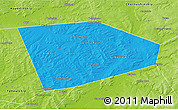 Political 3D Map of Tatyshlinskiy, physical outside
