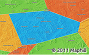 Political 3D Map of Tatyshlinskiy