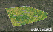 Satellite 3D Map of Tatyshlinskiy, darken, semi-desaturated