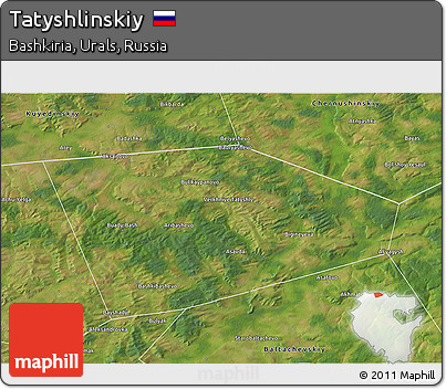 Satellite 3D Map of Tatyshlinskiy