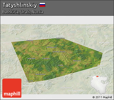 Satellite 3D Map of Tatyshlinskiy, lighten