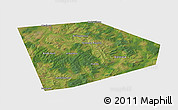 Satellite 3D Map of Tatyshlinskiy, single color outside