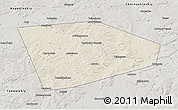 Shaded Relief 3D Map of Tatyshlinskiy, semi-desaturated