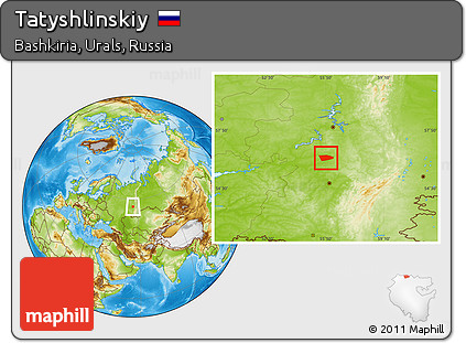Physical Location Map of Tatyshlinskiy