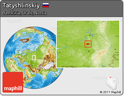 Physical Location Map of Tatyshlinskiy