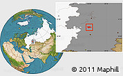 Satellite Location Map of Tatyshlinskiy, highlighted country, highlighted grandparent region