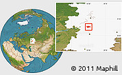 Satellite Location Map of Tatyshlinskiy, highlighted grandparent region