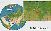 Satellite Location Map of Tatyshlinskiy