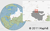 Savanna Style Location Map of Tatyshlinskiy, highlighted country, highlighted parent region, hill shading