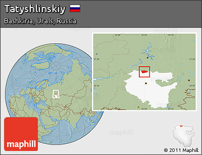 Savanna Style Location Map of Tatyshlinskiy, highlighted parent region, hill shading