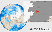 Shaded Relief Location Map of Tatyshlinskiy, highlighted country, highlighted grandparent region