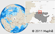 Shaded Relief Location Map of Tatyshlinskiy, highlighted parent region, highlighted grandparent region
