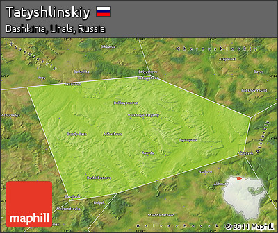 Physical Map of Tatyshlinskiy, satellite outside