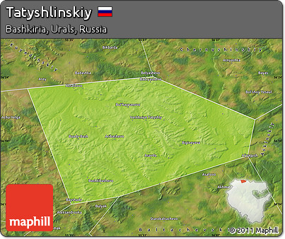Physical Map of Tatyshlinskiy, satellite outside