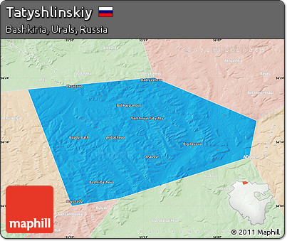 Political Map of Tatyshlinskiy, lighten