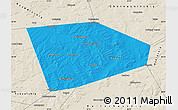 Political Map of Tatyshlinskiy, shaded relief outside