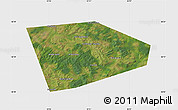 Satellite Map of Tatyshlinskiy, single color outside
