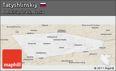 Classic Style Panoramic Map of Tatyshlinskiy