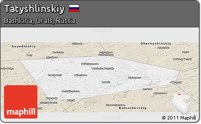 Classic Style Panoramic Map of Tatyshlinskiy