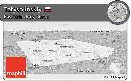 Gray Panoramic Map of Tatyshlinskiy