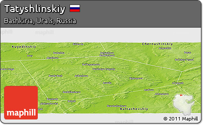 Physical Panoramic Map of Tatyshlinskiy