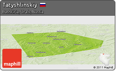Physical Panoramic Map of Tatyshlinskiy, lighten