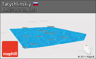 Political Panoramic Map of Tatyshlinskiy, cropped outside
