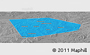 Political Panoramic Map of Tatyshlinskiy, desaturated