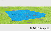 Political Panoramic Map of Tatyshlinskiy, physical outside