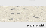 Shaded Relief Panoramic Map of Tatyshlinskiy